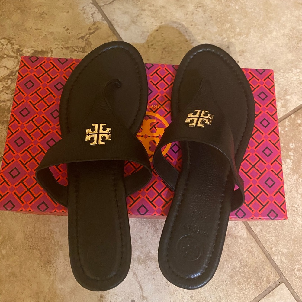 Tory Burch Jolie Black thong